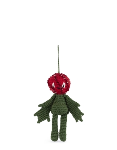 Beaded Holly Bauble