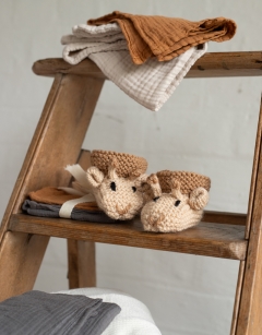 Giraffe Baby Booties