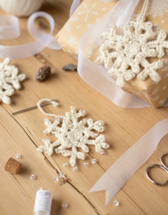 Beaded Snowflake Decoration