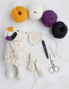 Dougie the Pride Ram: Non-Binary Flag