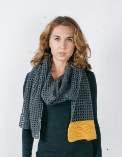 Block-Colour Filet Scarf pdf