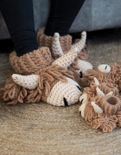 Highland Coo Booties - Adult