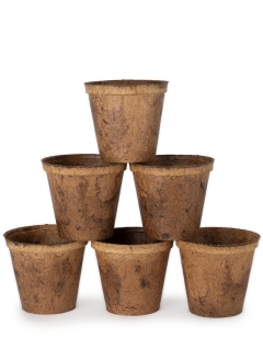 Stack of Coir Pots